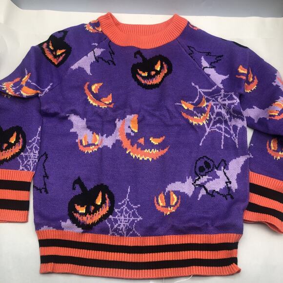 Halloween Costumes Thanksgiving Pullover Crewneck Ugly Sweater Size 9-10Y *READ - Picture 2 of 15